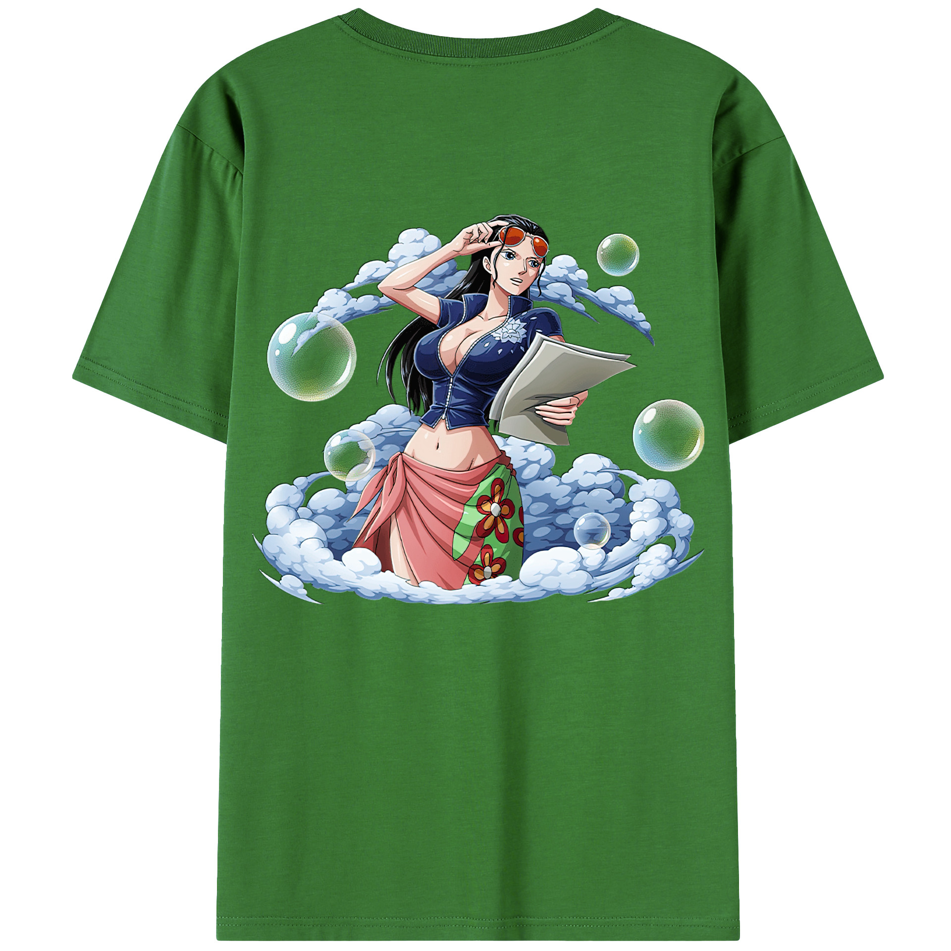 ワンピース ニコ・ロビン ONE PIECE Nico Robin レディース半袖Tシャツ(バックプリント)